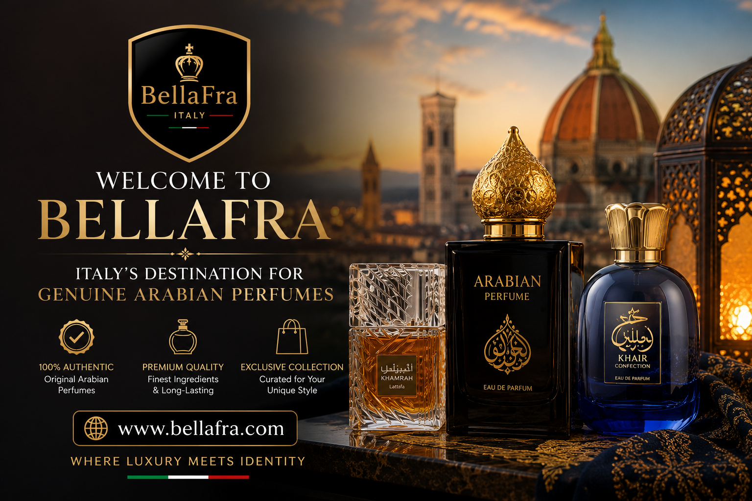 Welcome to BellaFra – Italy’s Destination for Genuine Arabian Perfumes